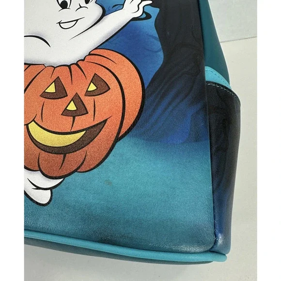 Loungefly Casper The Friendly Ghost Pumpkin Costume Mini Backpack Dark Forest - Picture 15 of 16